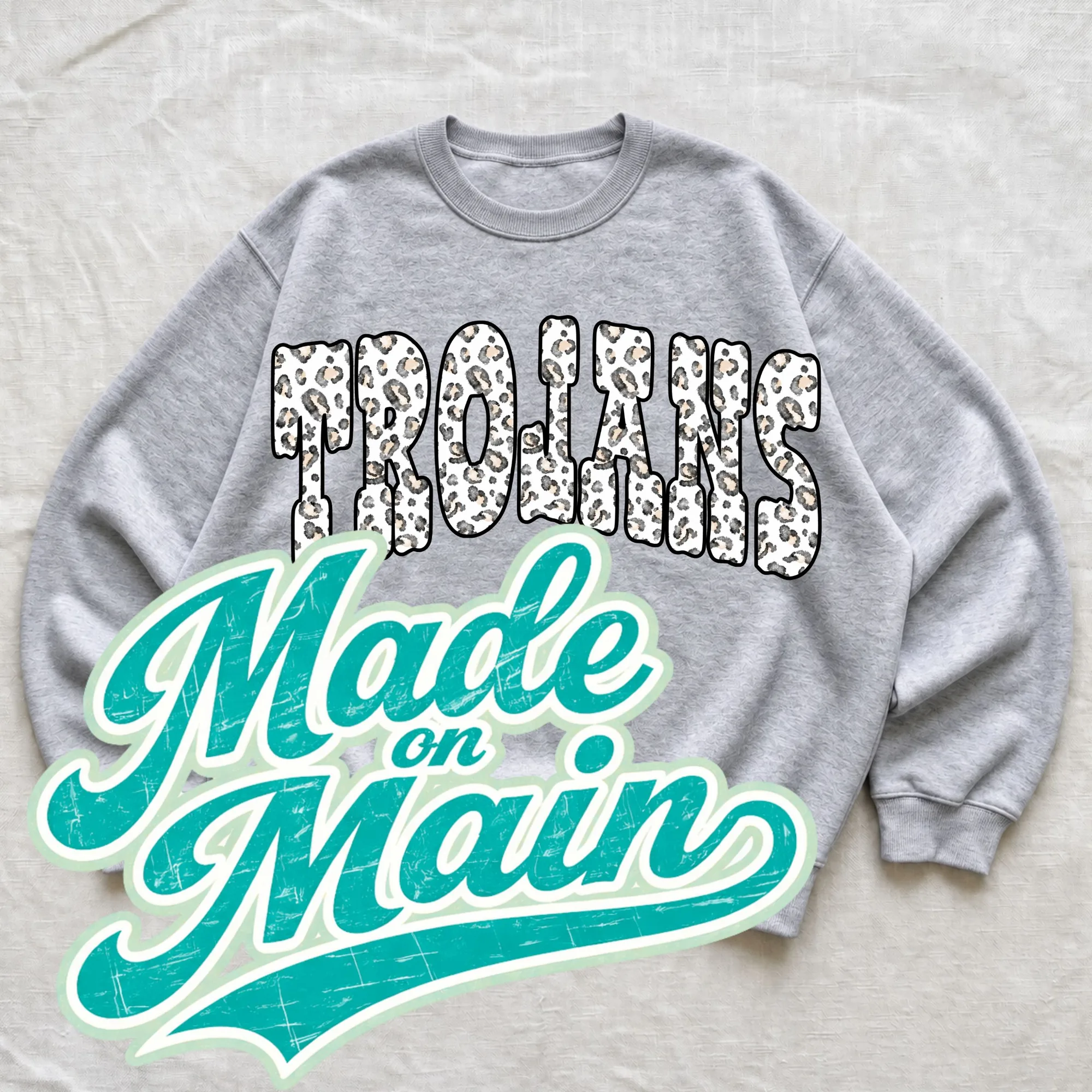 Trojans  - Snow Leopard Oversized Print