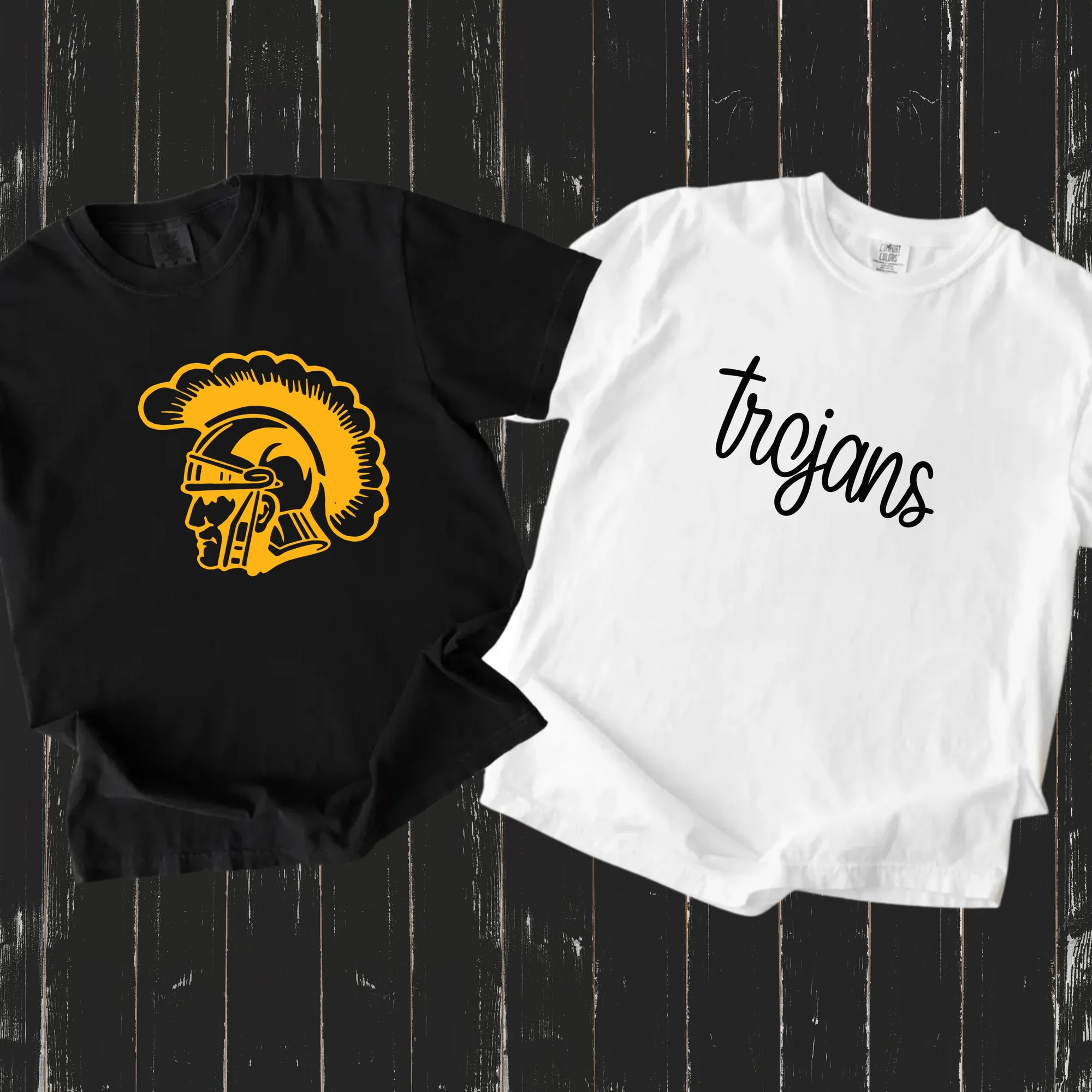Trojans Puff Name - Black
