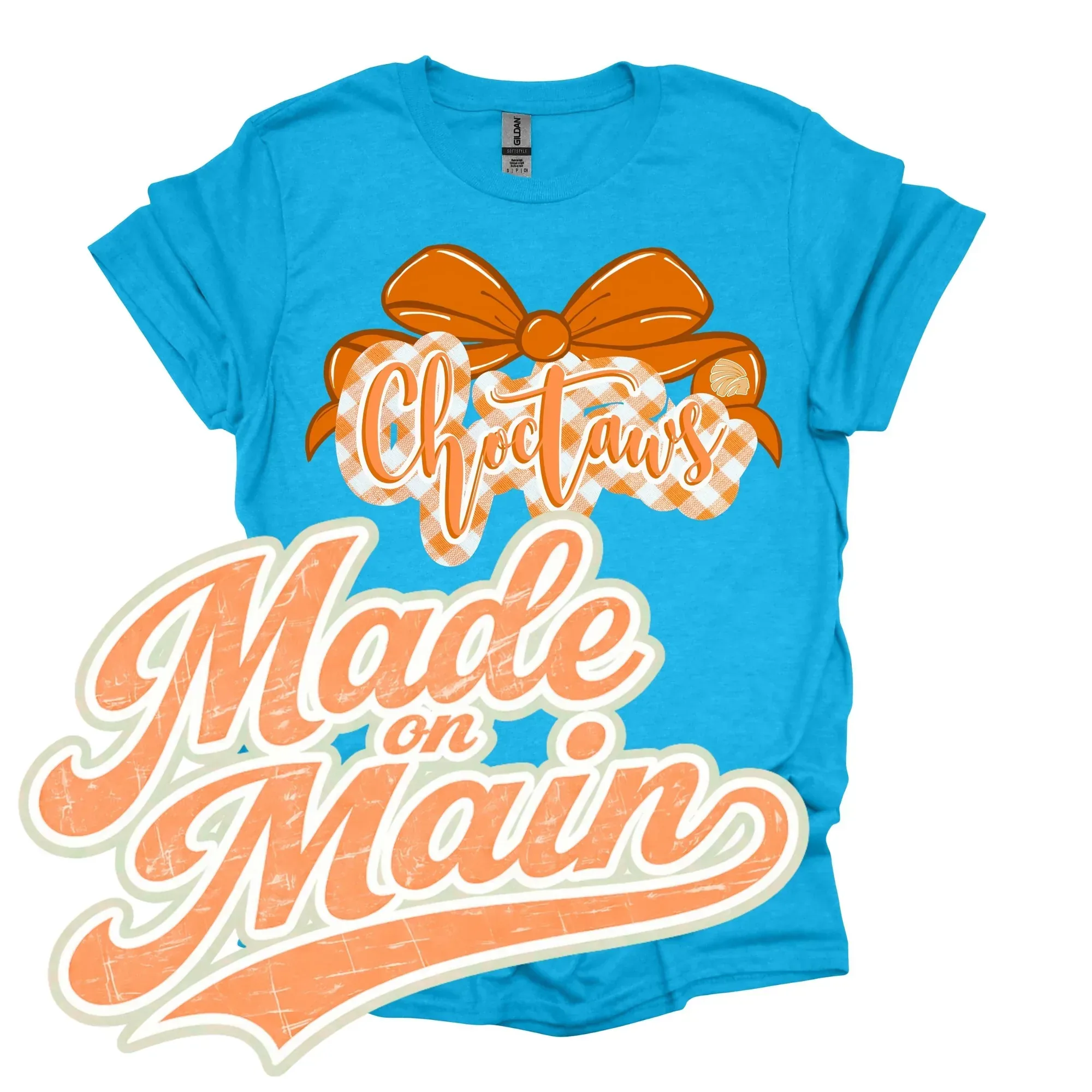 ORANGE OUTLINE CHOCTAWS BOW