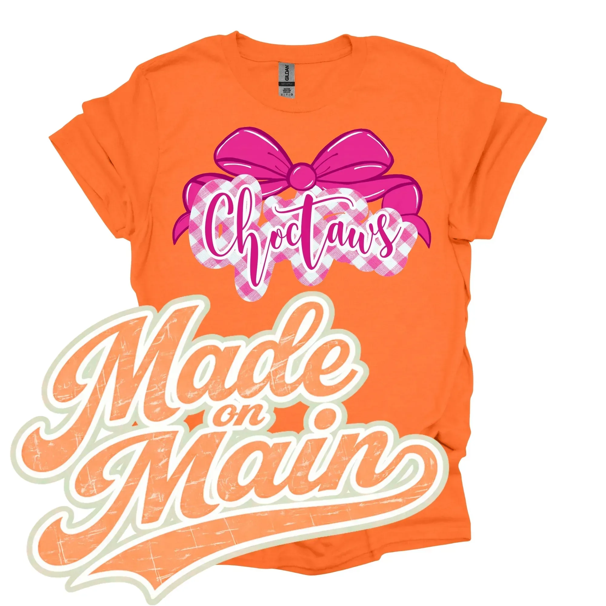 PINK OUTLINE CHOCTAWS BOW