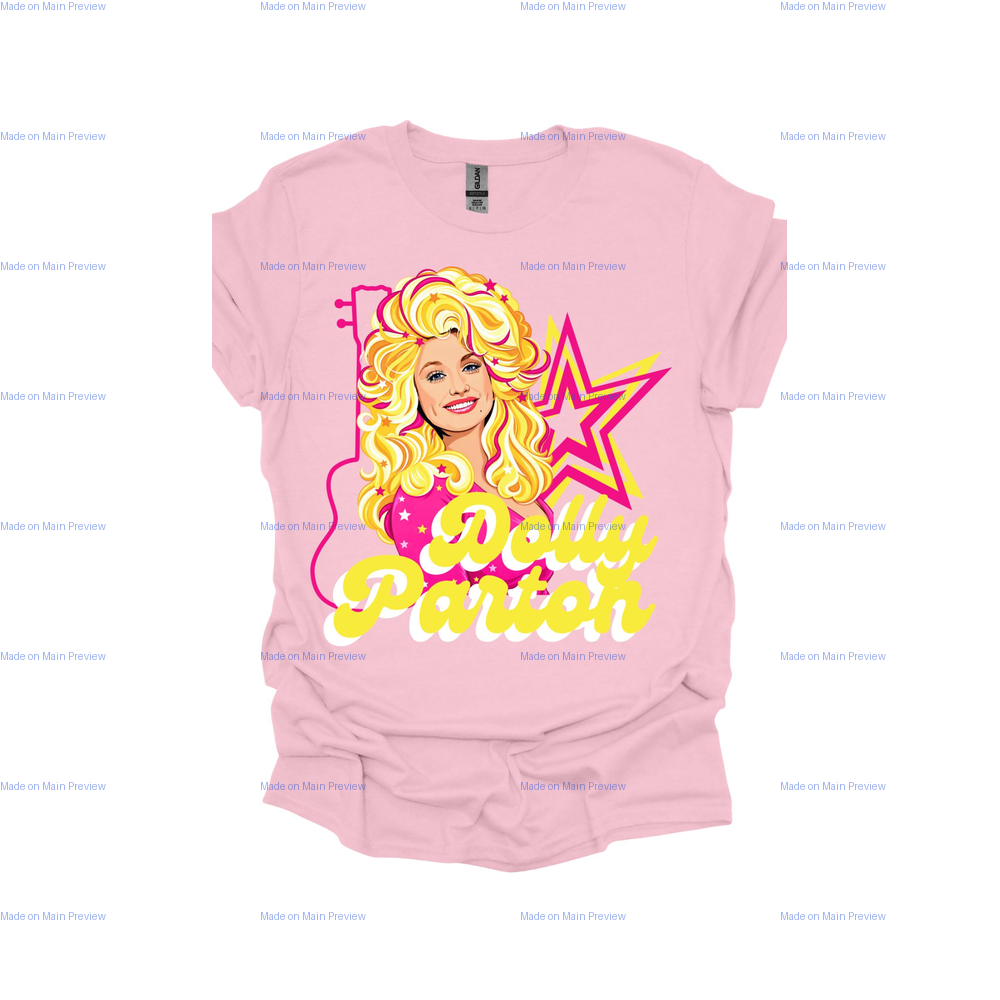 B - Dolly Parton Yellow and Pink